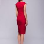 красное платье-футляр DM00015RD-5