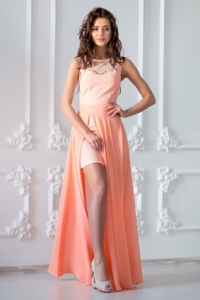 Заказать Платье-трансформер 2 в 1 персикового цвета с бесплатной доставкой по России