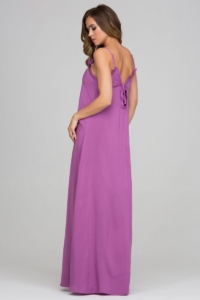 Заказать Длинный сарафан пурпурного цвета с оригинальной спинкой с интернет-магазине