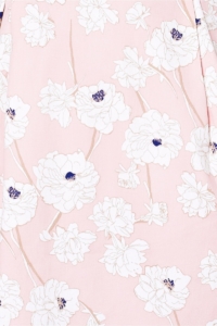 Заказать Светло-розовое платье-футляр с цветочным принтом и защипами на талии с бесплатной доставкой
